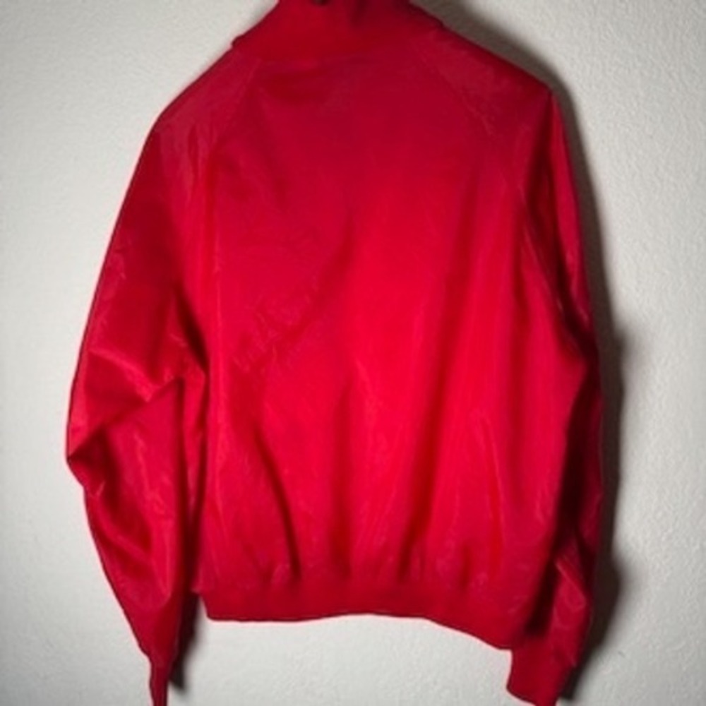 Vintage Eddie Bauer Pullover Windbreaker Jacket Mens Medium Red Snap Front - Picture 7 of 7